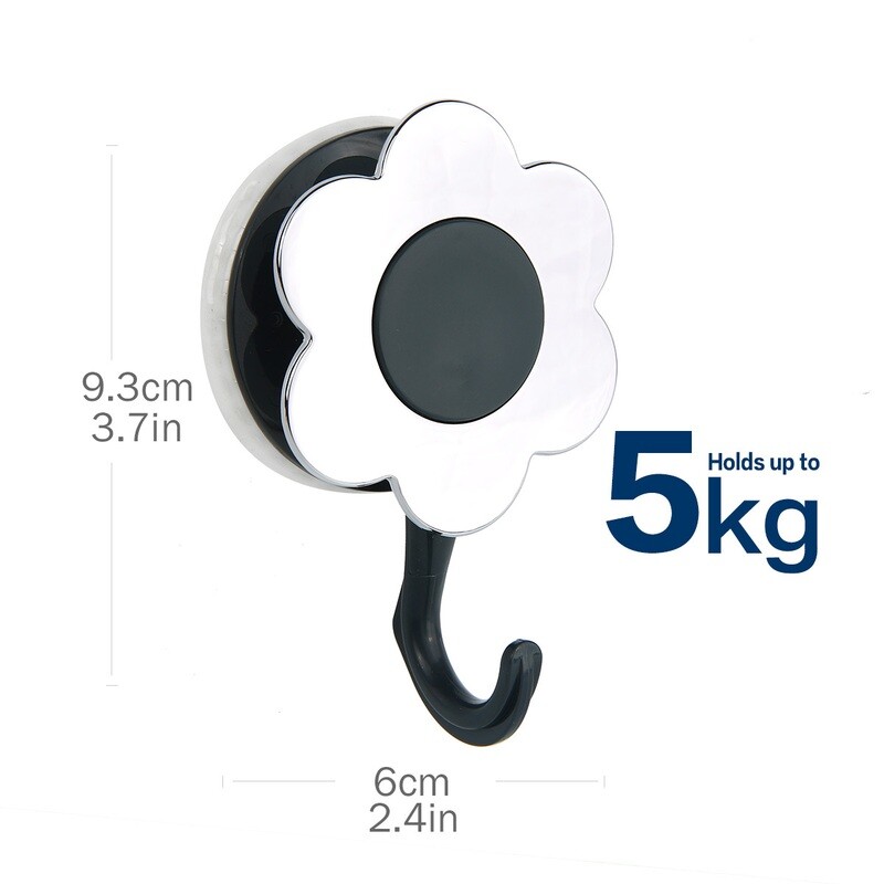 MYKE AW484 Suction Cup Flower Design Hook