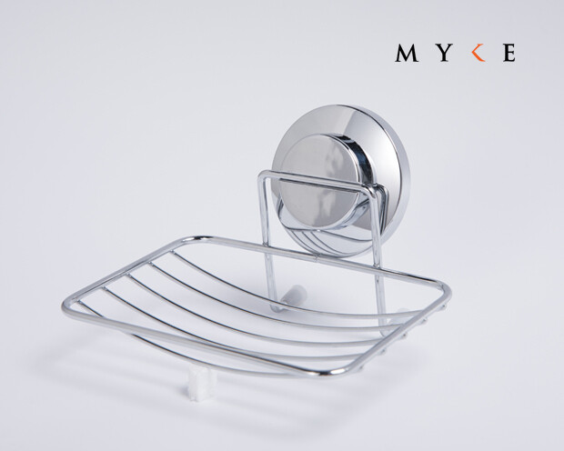 MYKE Suction Cup Soap Holder Chrome