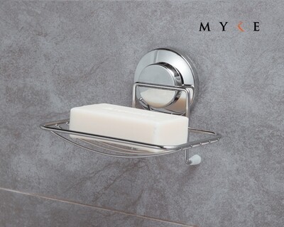 MYKE Suction Cup Soap Holder Chrome MYKE Suction Cup Soap Holder Chrome
