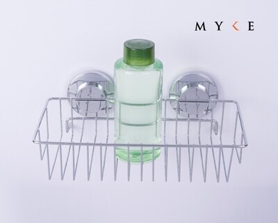 MYKE Suction Cup Shampoo Rack Chrome