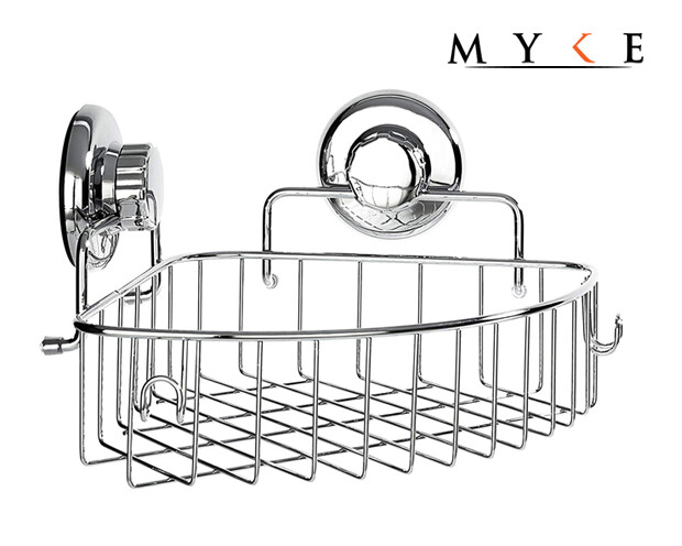 MYKE 73131B Suction Cup Corner Shelf