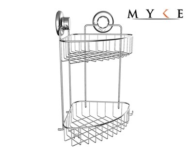 MYKE 73132B Suction Cup Corner Shelf MYKE 73132B Suction Cup Corner Shelf