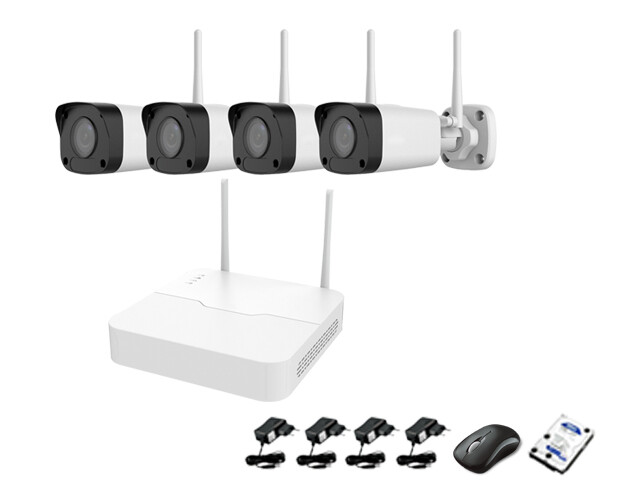 Qube Wireless NVR CCTV Kit 4ch 1080P Indoor/Outdoor Qube Wireless NVR CCTV Kit 4ch 1080P Indoor/Outdoor