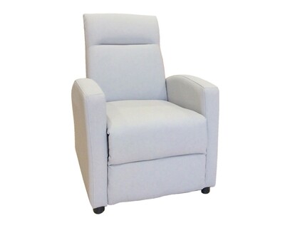 (Sale) Flotti Push Back Recliner (Gray) (Scratches & Stains) (Sale) Flotti Push Back Recliner (Gray) (Scratches & Stains)