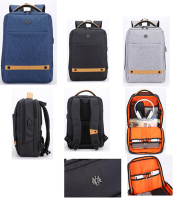 GOLDEN WOLF GB10 BACKPACK (Colors: Black, Blue, Grey)