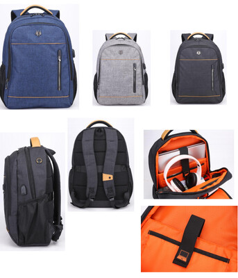 GOLDEN WOLF GB12 BACKPACK (Colors: Black, Blue, Grey)