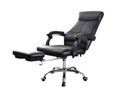 (Sale) Ofix Deluxe-9 High Back (Black) (No Footrest/Torn/Scratches) (Sale) Ofix Deluxe-9 High Back (Black) (No Footrest/Torn/Scratches)