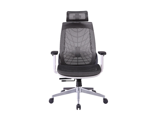 Ofix Korean-114 High Back All Mesh Chair (With Seat Slide) (Dark Grey)