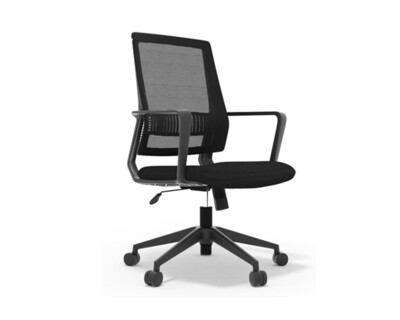 Ofix Deluxe-50/50H Nylon Base Mid Back Mesh Chair (Black) Ofix Deluxe-50/50H Nylon Base Mid Back Mesh Chair (Black)