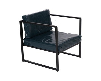 Flotti Hebron Metal Sofa-Single Seater (Blue)