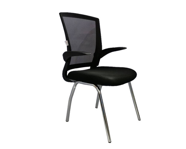 Ofix Deluxe-51W Waiting Chair Mid Back Mesh (Black)