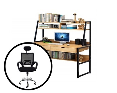 Ofix Work From Home 14-With Bookcase (120x48) Ofix Work From Home 14-With Bookcase (120x48)