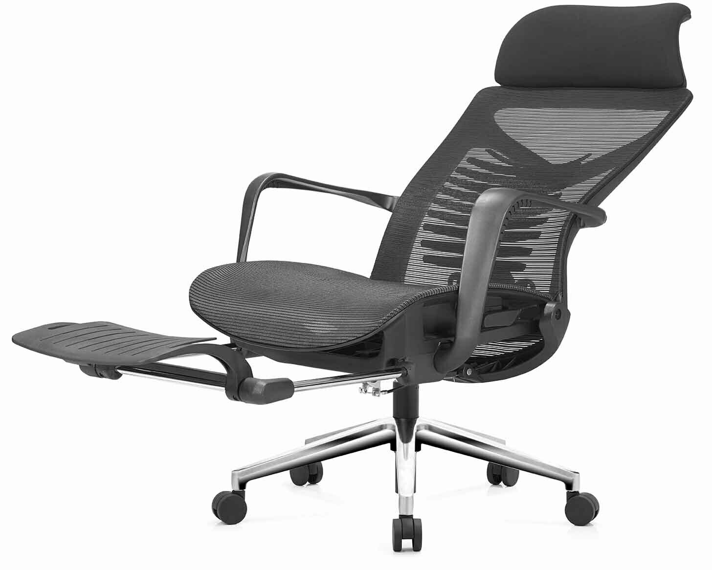 (Sale) Ofix Premium X13 PRO/ XTM Bionic Spine Support Chair w/ Footrest (Black) (Dents) (Backrest torn)