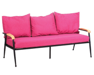 Flotti Canaan Metal Sofa 3-Seater (Purple, Pink)