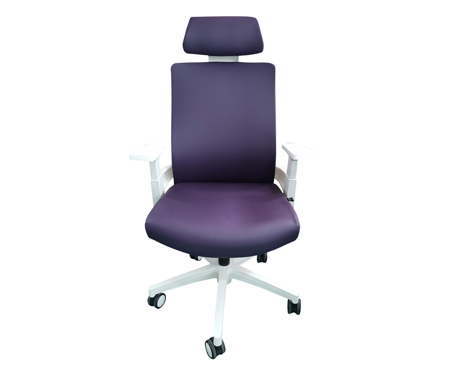 (Sale) Ofix Deluxe-F10W High Back PU Chair (Violet/ Leather Scratches & Torn) (Red/ Scratches)