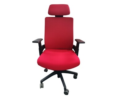 Ofix Deluxe-F10 High Back Fabric Chair (Red)