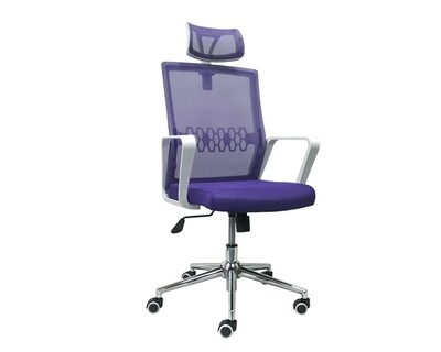 Ofix Premium-34 High Back Mesh Chair (Violet, Blue+Grey) Ofix Premium-34 High Back Mesh Chair (Violet, Blue+Grey)
