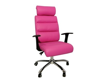 Ofix Premium-15 High Back PU Chair (Brown, Pink) Ofix Premium-15 High Back PU Chair (Brown, Pink)