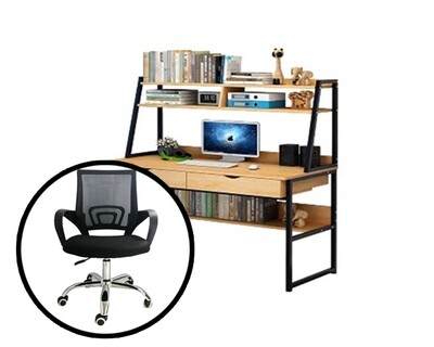 Ofix Work From Home 14-With Bookcase (120x48) Ofix Work From Home 14-With Bookcase (120x48)