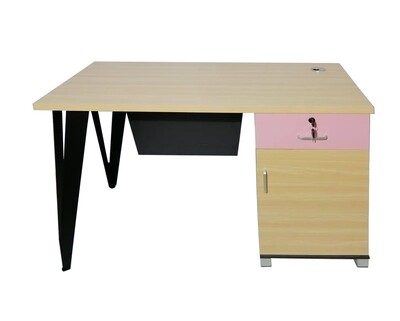 Ofix 502 Desk (120x60) Computer Desk (Ash+Pink, Ash+Light Blue) Ofix 502 Desk (120x60) Computer Desk (Ash+Pink, Ash+Light Blue)