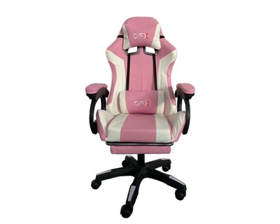 (Sale) OFX G11 Gaming Chair w/ Foot Rest (Pink) (Scratches & Torn) (Sale) OFX G11 Gaming Chair w/ Foot Rest (Pink) (Scratches & Torn)