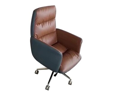 Ofix Premium-40 High Back PU Chair (Brown, Black) Ofix Premium-40 High Back PU Chair (Brown, Black)