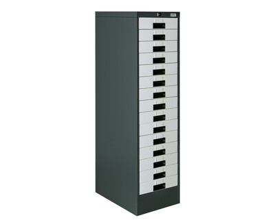 (Sale) Ofix 15 Drawers Steel Cabinet (Dents/Scratches) (Deform-Left Side Panel)