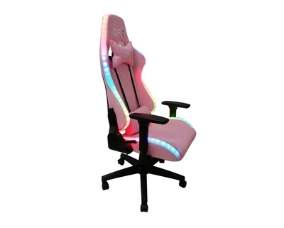 OFX Neriah Steel Base RGB Motion Illuminated Gaming Chair (Pink)