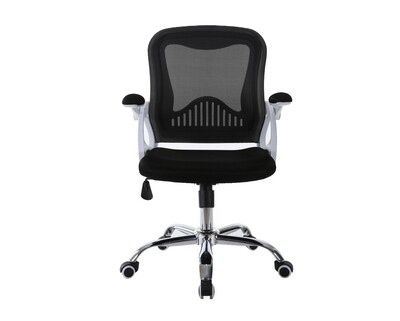 Ofix Deluxe-12 Mid Back Mesh Chair (Black+White, Pink+White, Blue+White, Purple+White, Green+White, All White)