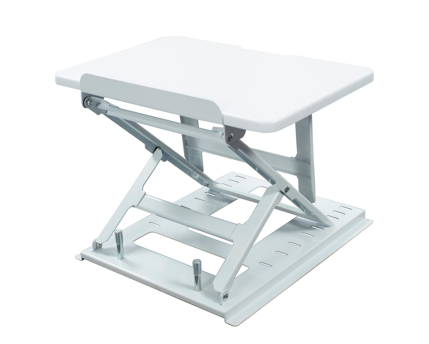 Ofix Heavy Duty Triple Layer Adjustable Laptop Stand (White, Black), Color: White