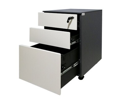 Ofix 3-Drawer Steel Mobile Pedestal Ofix 3-Drawer Steel Mobile Pedestal