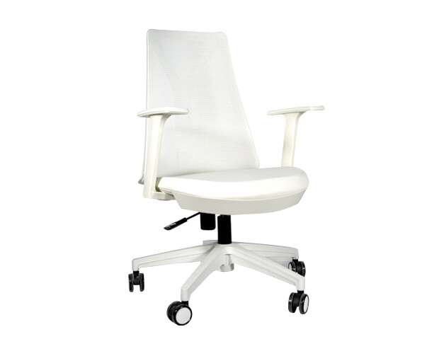 Ofix Korean-108/ 109 Mid Back Mesh Chair (All Black, Grey, Blue+Gray, Orange+Grey, White+Red, All White)