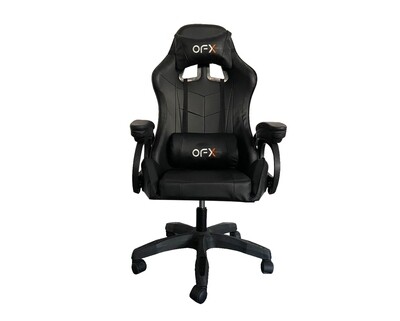 (Sale) OFX Aaron Gaming Chair (Black) (Dents/Scratches/Stiches) (Sale) OFX Aaron Gaming Chair (Black) (Dents/Scratches/Stiches)