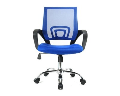Ofix Deluxe-5 Mid Back Mesh Chair (Black, Blue, Pink, Orange, Black+Orange, Black+Blue, White+Pink, White+Purple, White+Blue)