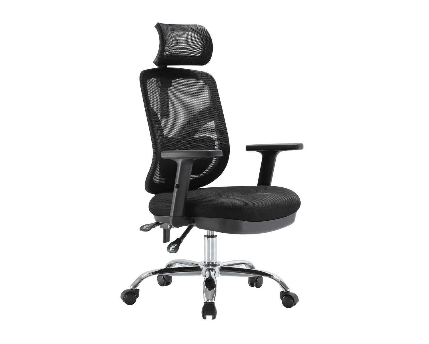 Ofix Deluxe-M56 High Back Mesh Chair (Black, Orange, Blue)