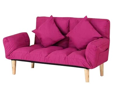Flotti Crysta Floor/Sofa Bed (Light Pink, Pink)