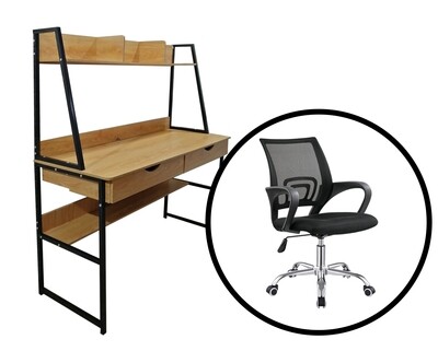 Ofix Work From Home 14-With Bookcase (120x48) Ofix Work From Home 14-With Bookcase (120x48)