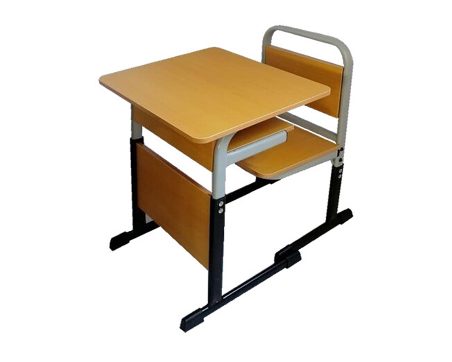 Ofix Deluxe-19 Kiddie/School Chair and Table Set (Adjustable) (Beech, Blue, Orange)