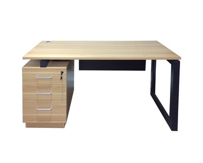 Ofix 211-OF (140x60) / 211-OF V2 (140x60) Executive  Desk (Teakwood, Natural Wooden)
