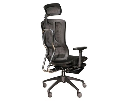 Ofix Deluxe-Z87 High Back All Mesh Chair With Footrest (Black, Grey) Ofix Deluxe-Z87 High Back All Mesh Chair With Footrest (Black, Grey)
