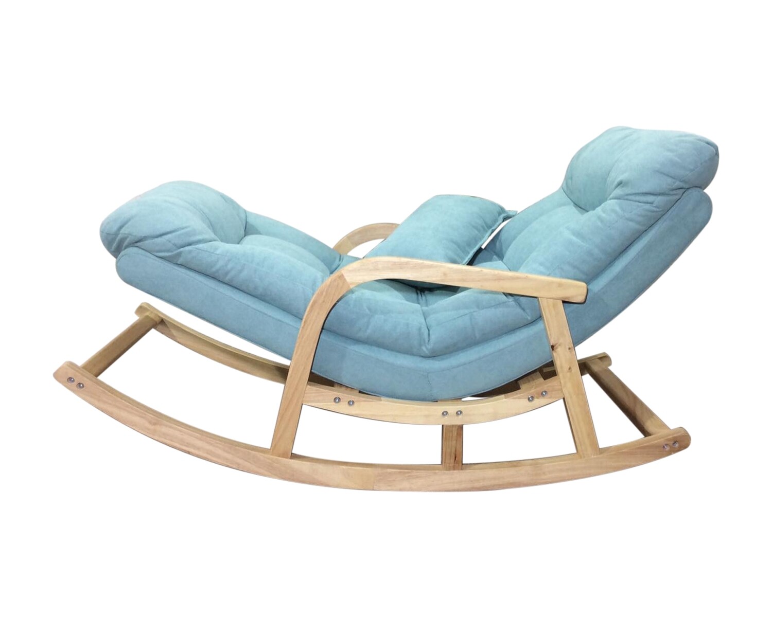 Flotti Sabrina Balcony/ Living Room Solid Wood Rocking Chair (Light Green)