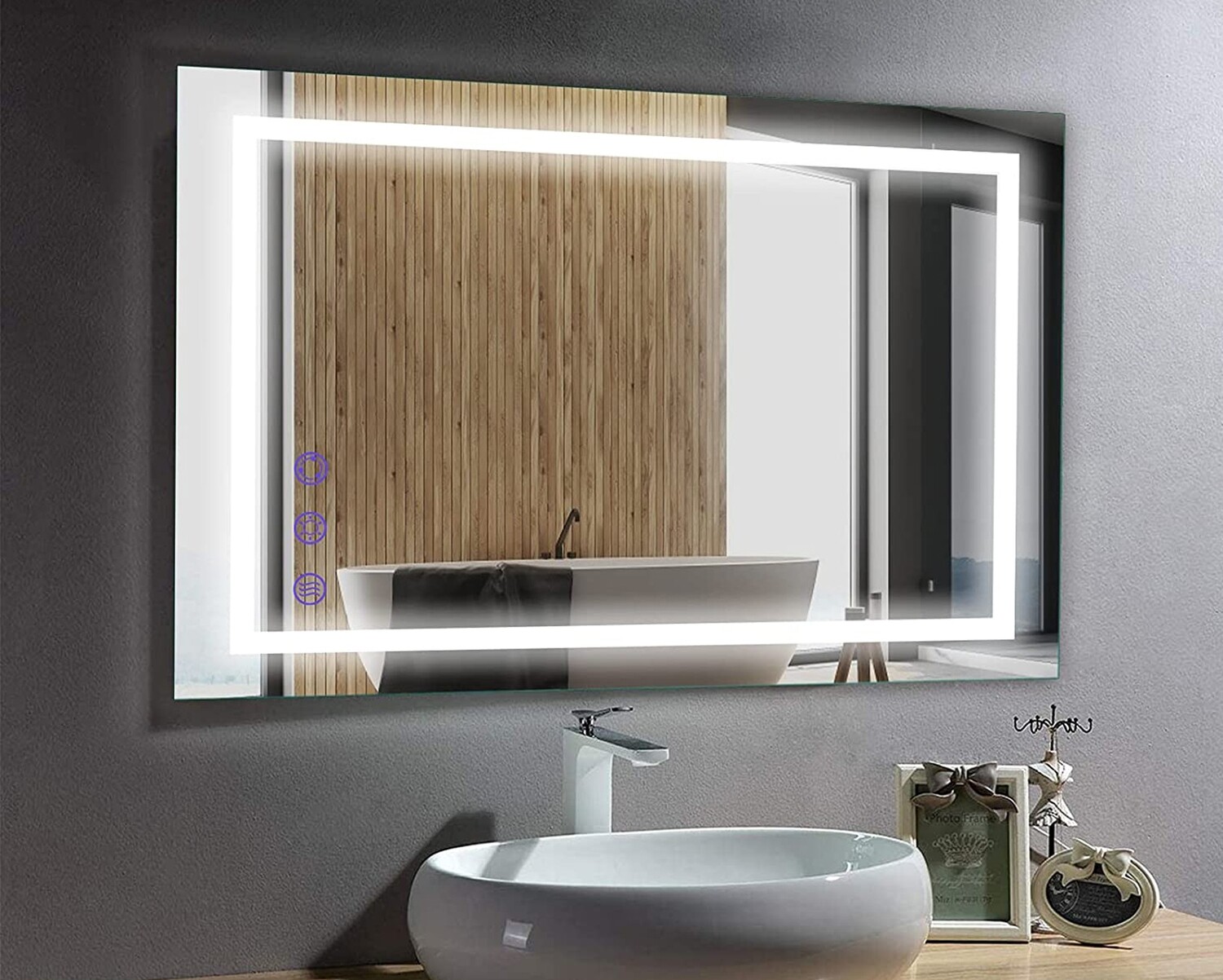 MYKE Wall-Mounted Led Bathroom Mirror-DP339A
