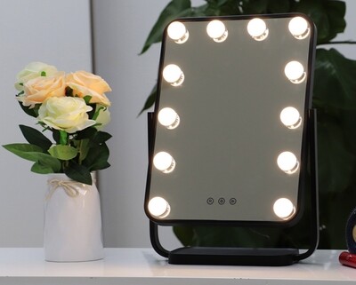 MYKE Led Table Top Vanity Mirror-DP330A (w/ Adjustable Angle)