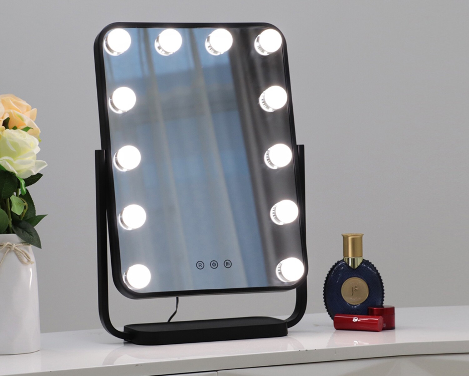 MYKE Led Table Top Vanity MirrorDP330A (w/ Adjustable Angle)