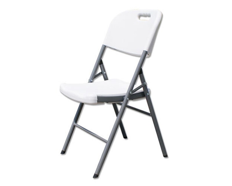 Ofix Folding Steel Leg Chair (White)