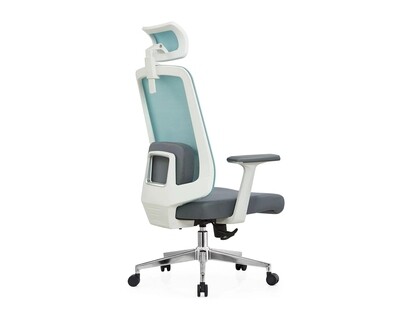 Ofix Deluxe-Z22 High Back Mesh Chair (Grey, Blue+Grey) Ofix Deluxe-Z22 High Back Mesh Chair (Grey, Blue+Grey)