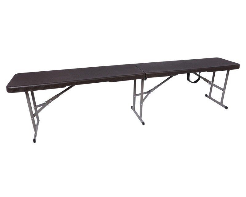 Ofix Wood Grain 6FT Folding in Half Bench (180*28*43) (Grey) Ofix Wood Grain 6FT Folding in Half Bench (180*28*43) (Grey)