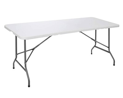 Ofix 6FT Folding in Half Table (180*70*74/180*76*74) (White) Ofix 6FT Folding in Half Table (180*70*74/180*76*74) (White)