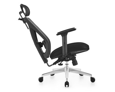 XTM Korean-D20 Height Adjustable Backrest w/ Seat Slide (Black) (2 Years Warranty), Model:: Korean-D20 (Black)