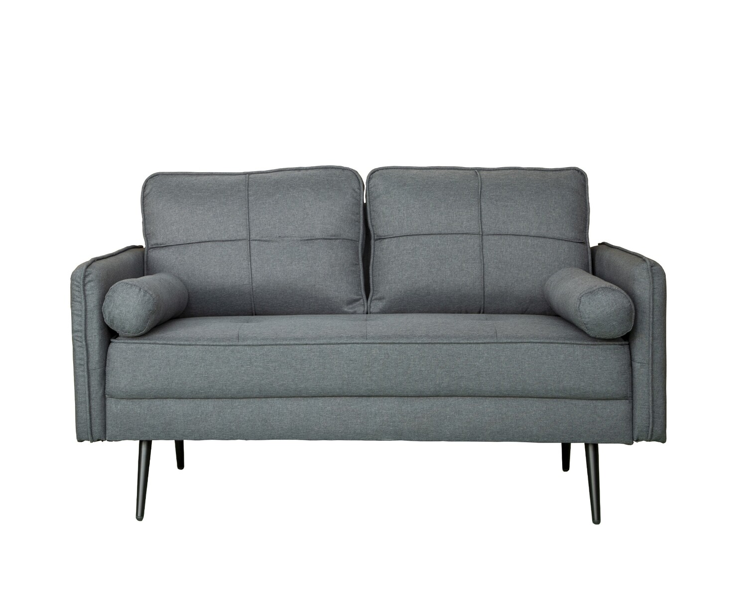 (Sale) Flotti Zillah 2-Seater Sofa (Grey) (Right Arm Cushion Torn)